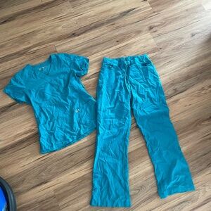 Grey's Anatomy teal Blue Scrub set